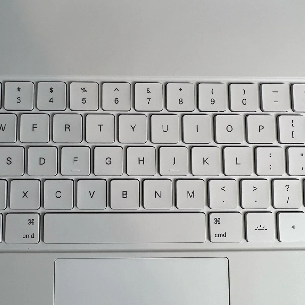 White Keyboard Case with Stand for iPad Pro